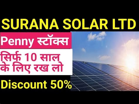 Surana Solar Share Price